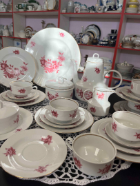 Чайный сервиз на 6персон «Helena» JImenau GDR 1977-1990гг Фарфор, деколь, золото 200мл Цена за 28пр. Картинка 2